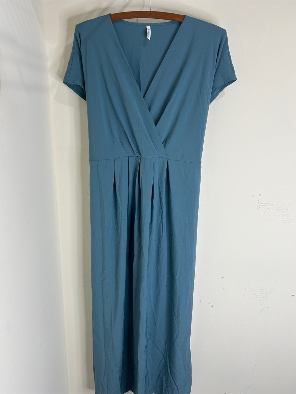 NWT HALARA Breezeful Midi Casual Dress Stone Blue Size XL - Picture 15 of 15